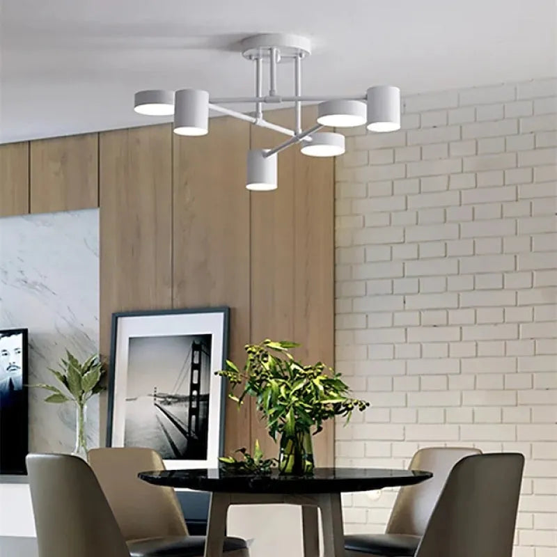 Modern Living Room Ceiling Light 6-Light Adjustable Design - Image 3