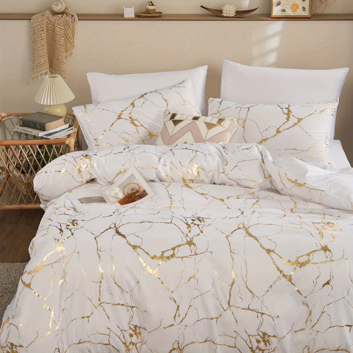 Quilt Cover Set | Hot Stamped Texture | Stylish Bedroom Upgrade | Polyester - Image 59