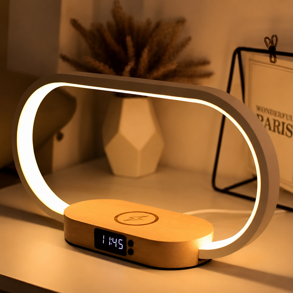 Multifunctional Night Light with Charger and Digital Clock