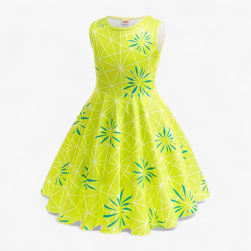 Girls Princess Costume Set Floral - Image 2
