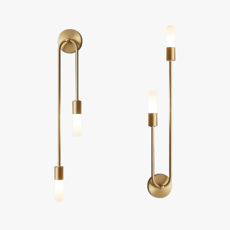 Mezara - Modern Gold LED Wall Sconce Set of 2 - Image 3