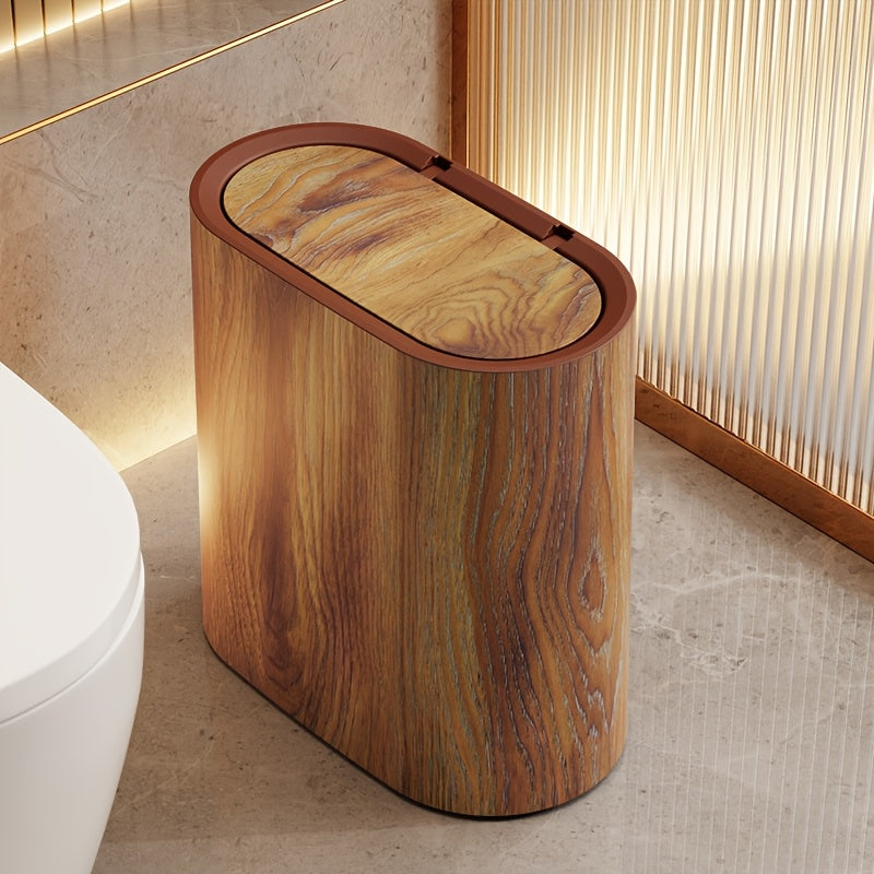 Bathroom Trash Can Lid Marble Modern Small Kitchen Bin - Image 10