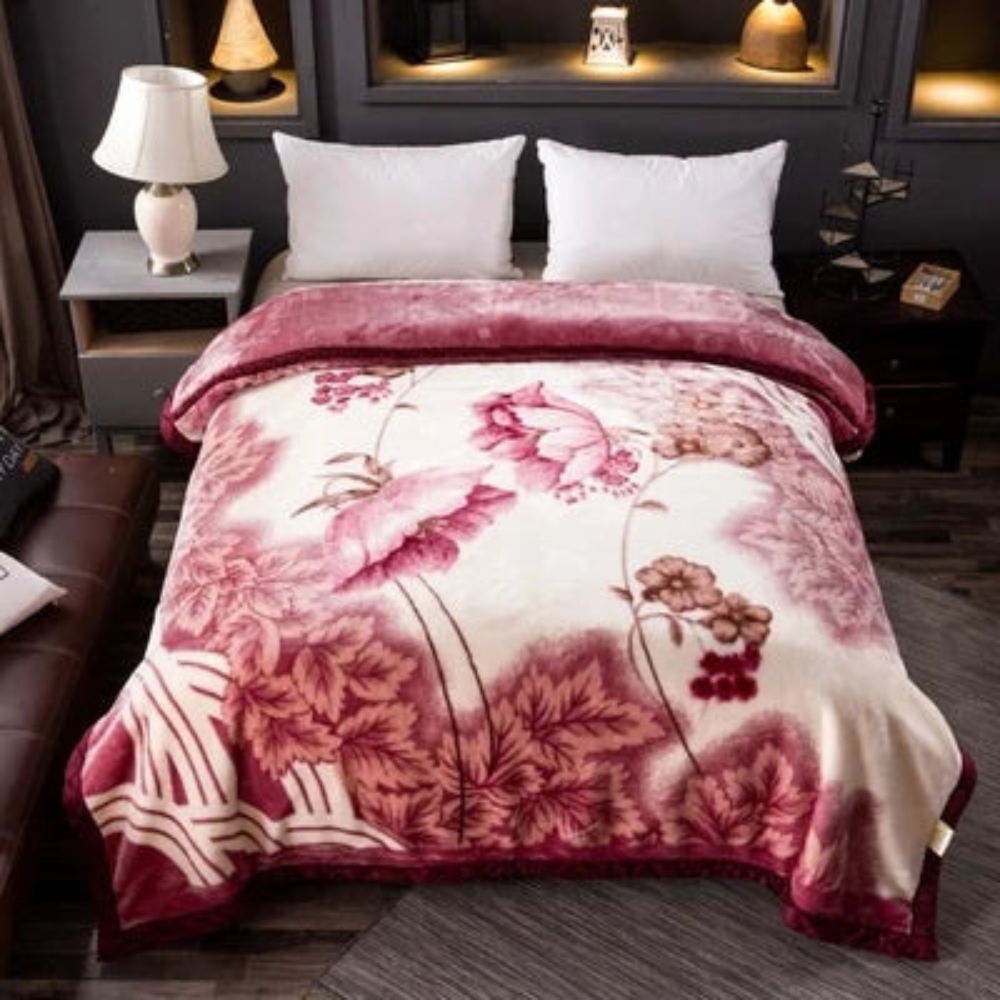 Double Layered Fluffy Weighted Blanket | Cozy Quilted Throw for Winter Bedding - Image 5