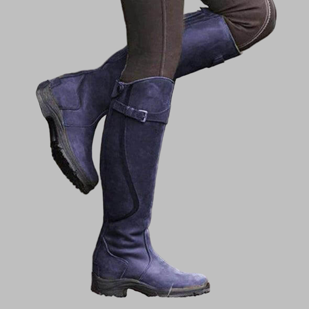 Women’s Outdoor Hiking High Boots with Belt