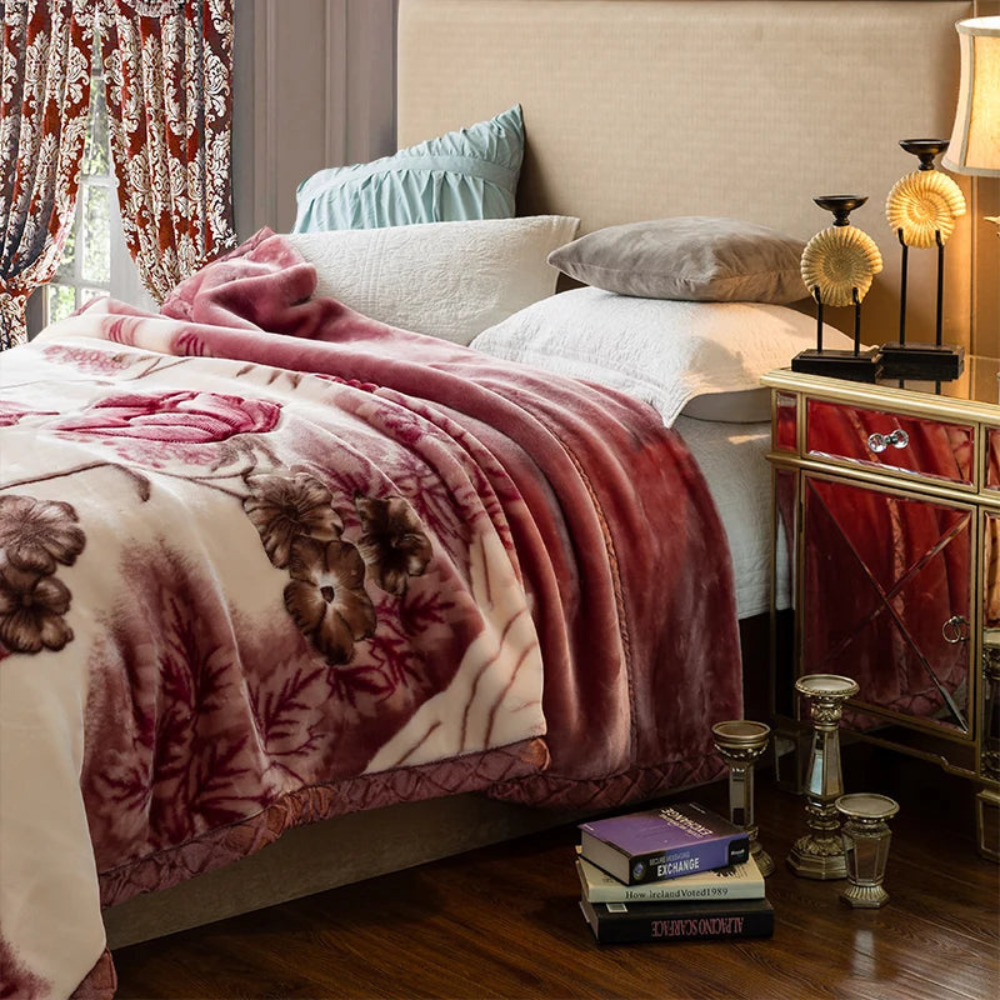 Double Layered Fluffy Weighted Blanket | Cozy Quilted Throw for Winter Bedding - Image 6