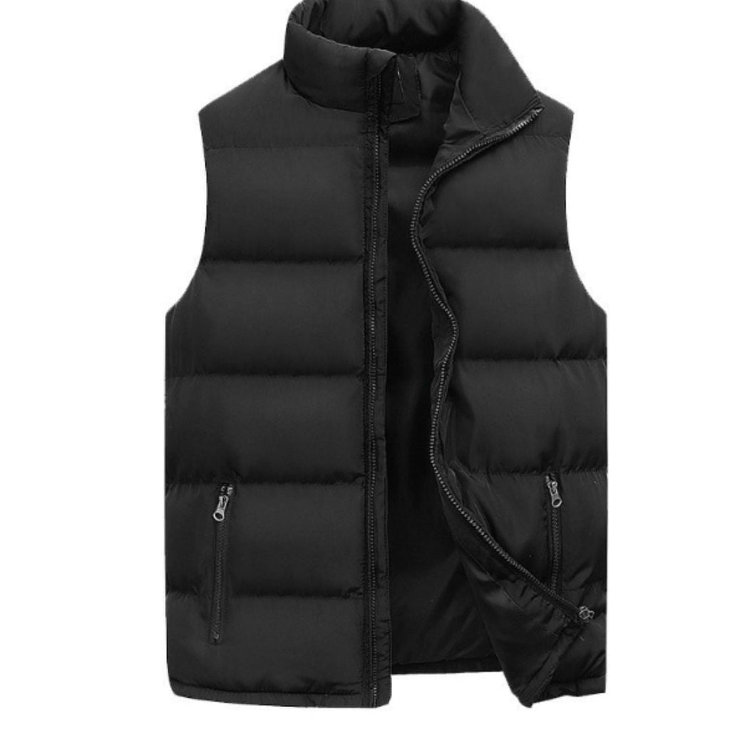 Men's Outdoor Waterproof Puffer Jacket with High Zip Collar