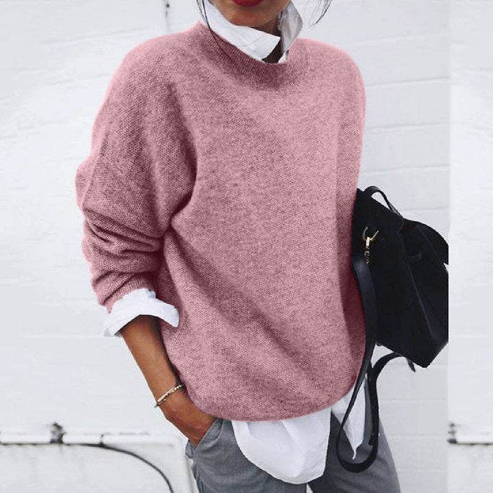 Women's Classic Round Neck Warm Sweater