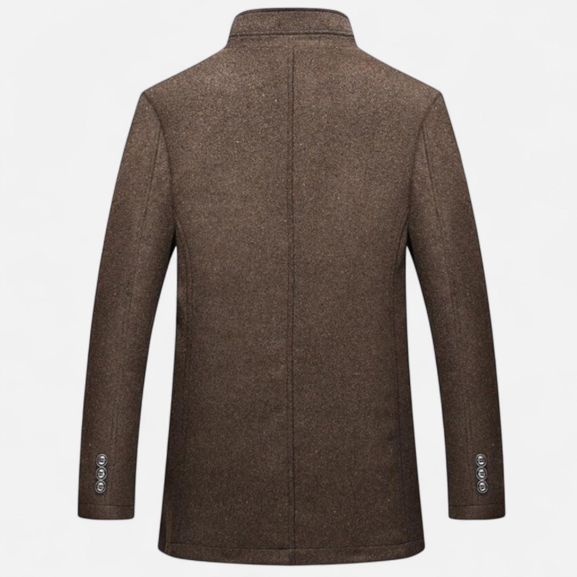 Manteau long épais polyvalent pour homme avec panneau gilet