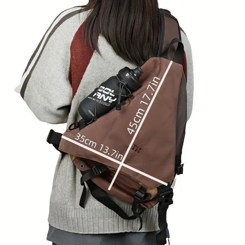 Leo | Water-Resistant Nylon Crossbody Messenger Sling Travel Bag - Image 7