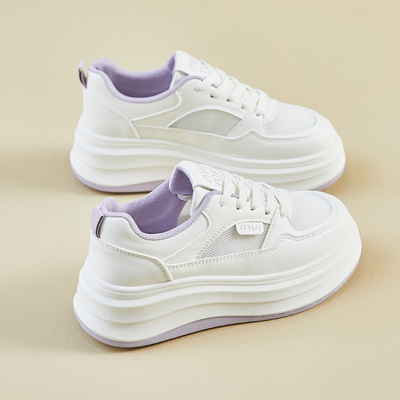 Women’s Outdoor White Soft Sole Sneakers for Everyday Comfort