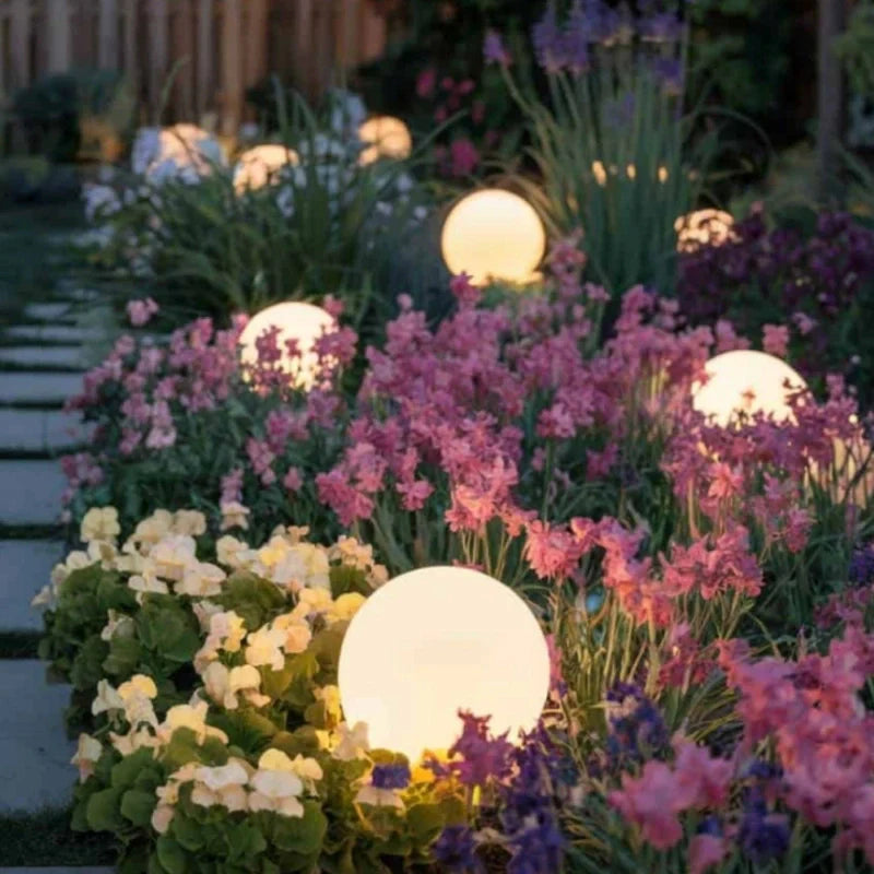 Outdoor Sphere Light Solar Color Changing Garden Orb Remote Control - Image 4