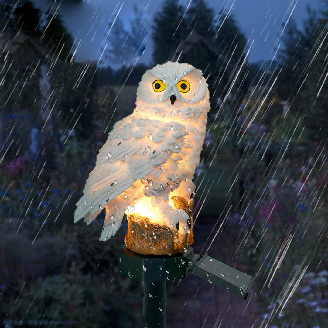 Solar Pathway Light Owl Garden Stake Outdoor Lamp - Image 4