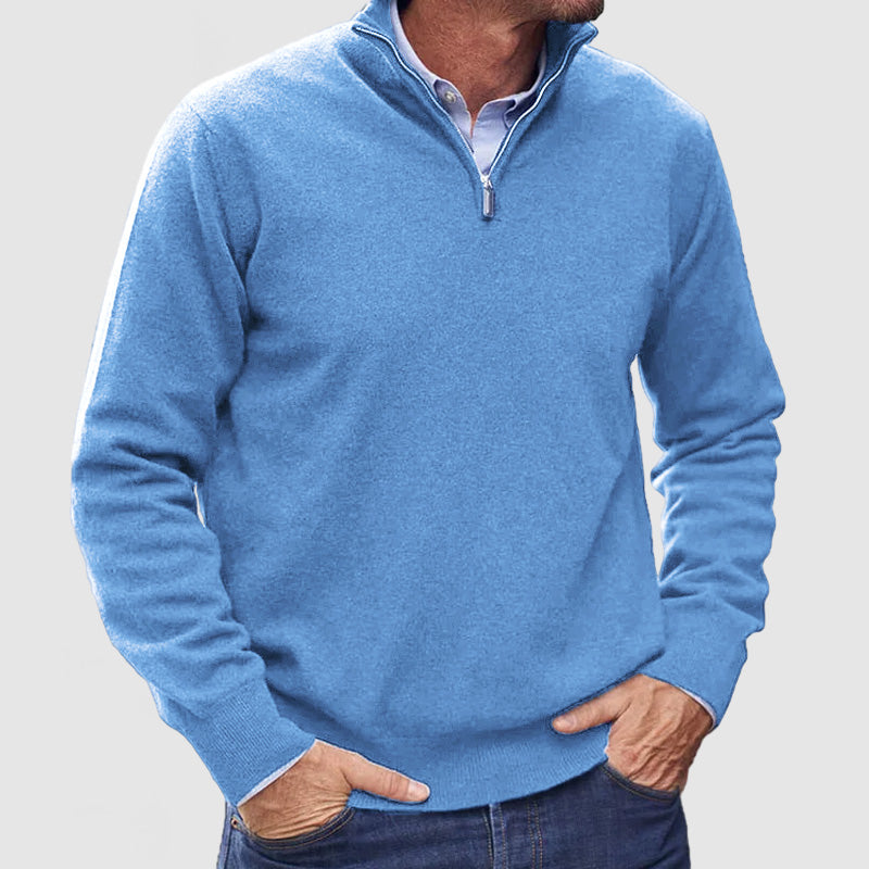 Men’s Versatile Zip Up Fashion Sweater