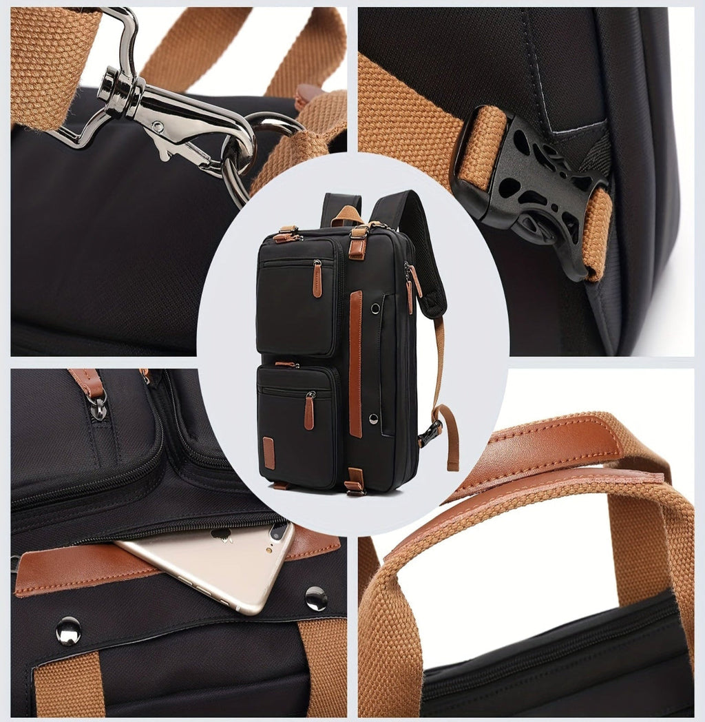 James | Men's Convertible Waterproof Carry On Travel Laptop Backpack - Image 2