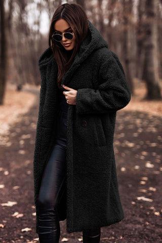 Women's Stylish Fur Hooded Winter Warm Coat for Cold Weather