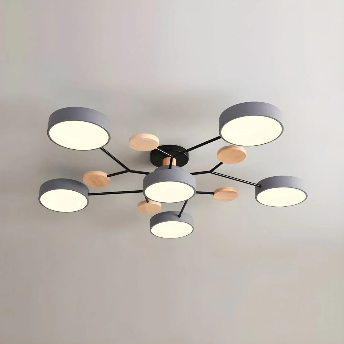 Geometric Circular LED Ceiling Lamp for Modern Interior
