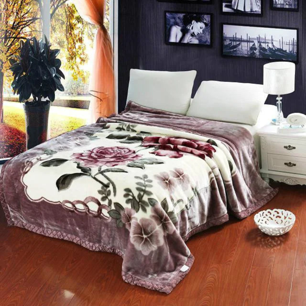 Double Layered Fluffy Weighted Blanket | Cozy Quilted Throw for Winter Bedding - Image 8