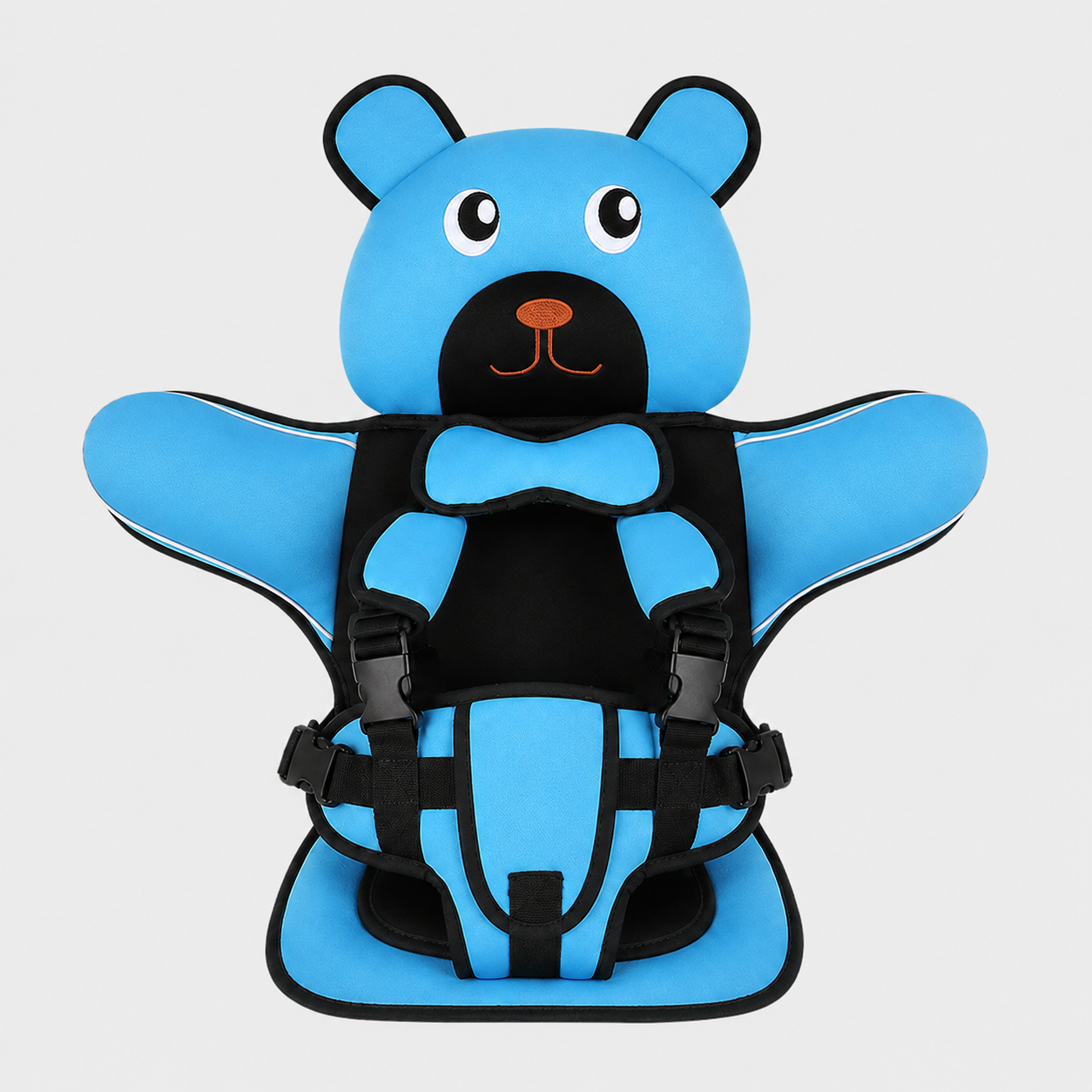 Adjustable Child Travel Booster Seat with Bear Design - Image 6