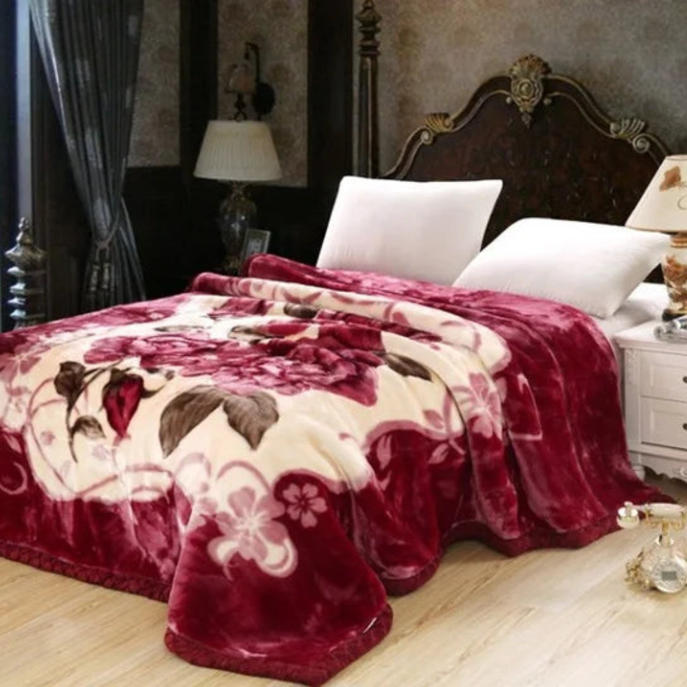 Double Layered Fluffy Weighted Blanket | Cozy Quilted Throw for Winter Bedding - Image 9