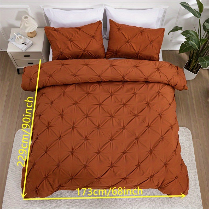 Duvet Cover Set | Quilted Texture | Breathable All-Season Comfort | Polyester - Image 27