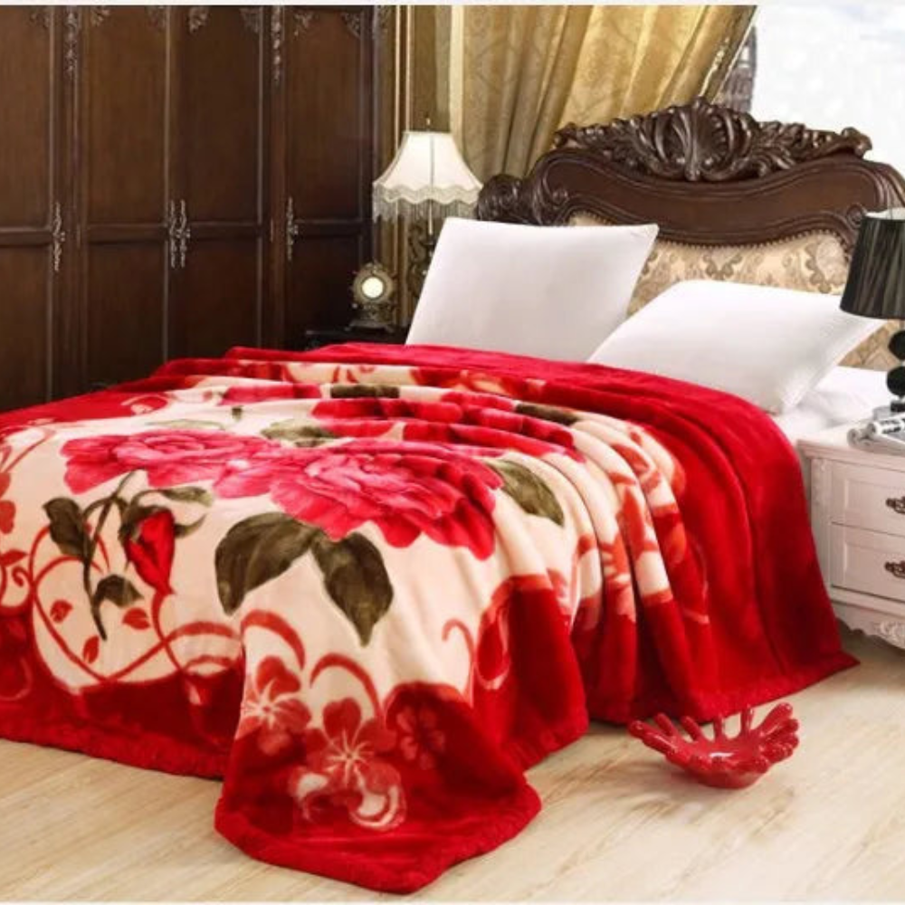 Double Layered Fluffy Weighted Blanket | Cozy Quilted Throw for Winter Bedding - Image 10