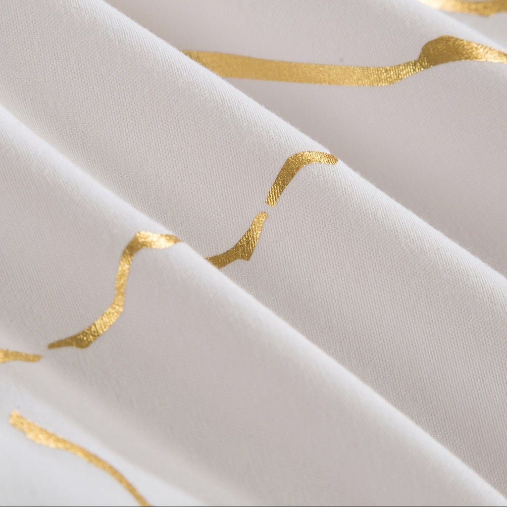 Quilt Cover Set | Hot Stamped Texture | Stylish Bedroom Upgrade | Polyester - Image 4