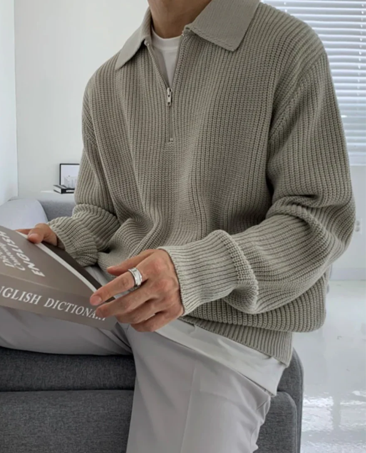 Men's Outdoor Layered Polo Quarter Zip – Easy to Pair