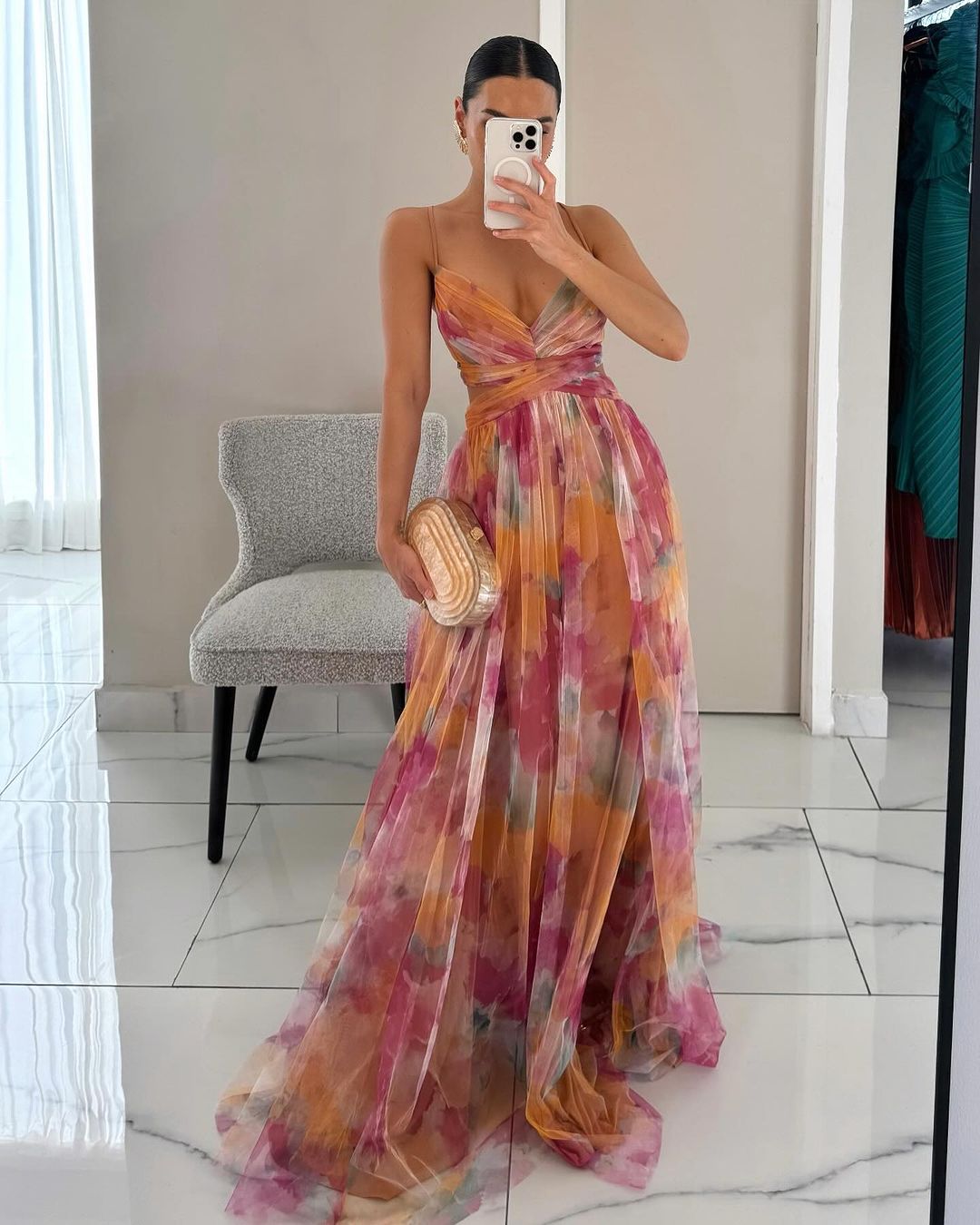 Women's Elegance Floral Maxi Dress - Ideal for Garden Parties and Beach Outing
