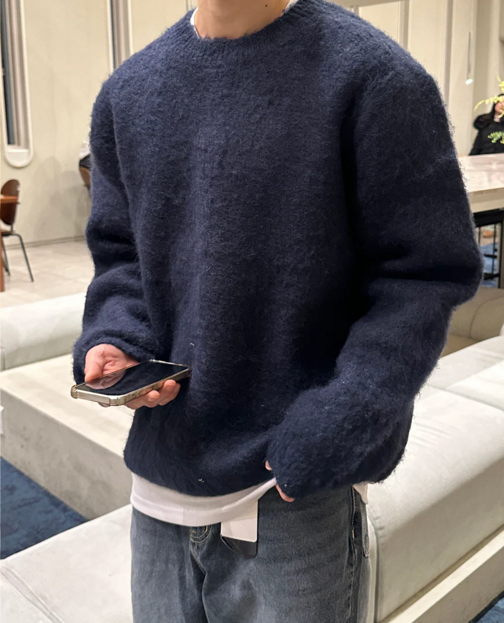 Men's Fashion Warm Knitted Streetwear Outdoor Sweater