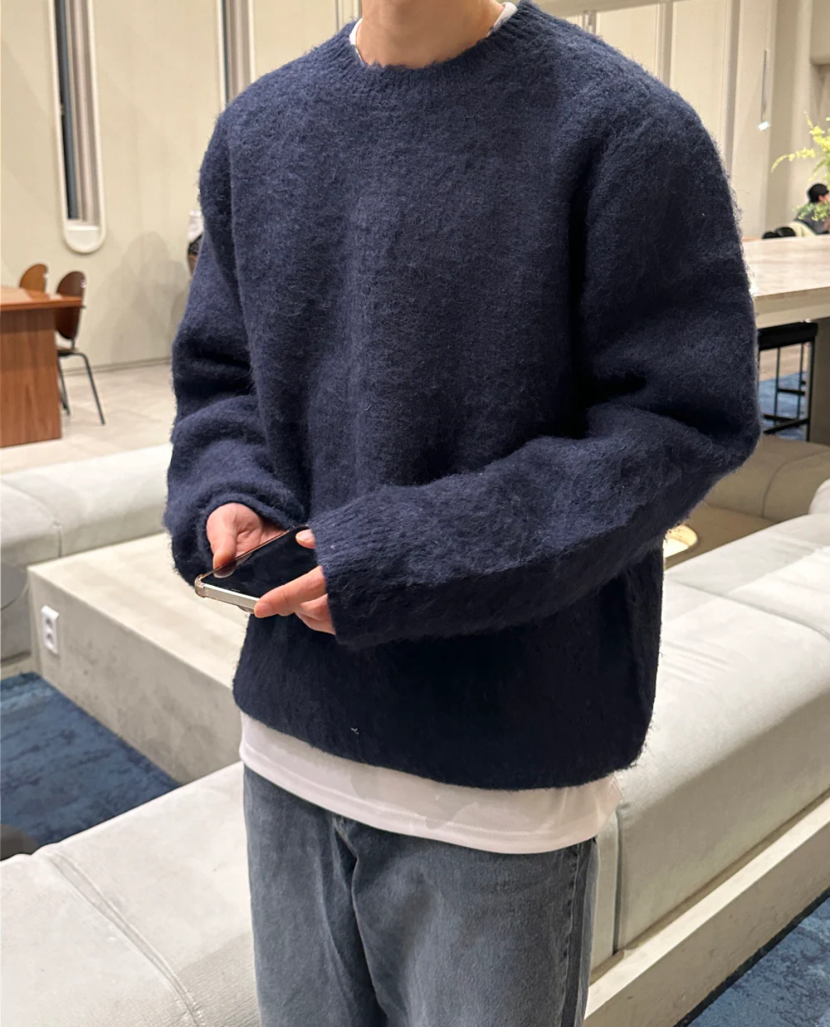 Men's Fashion Warm Knitted Streetwear Outdoor Sweater