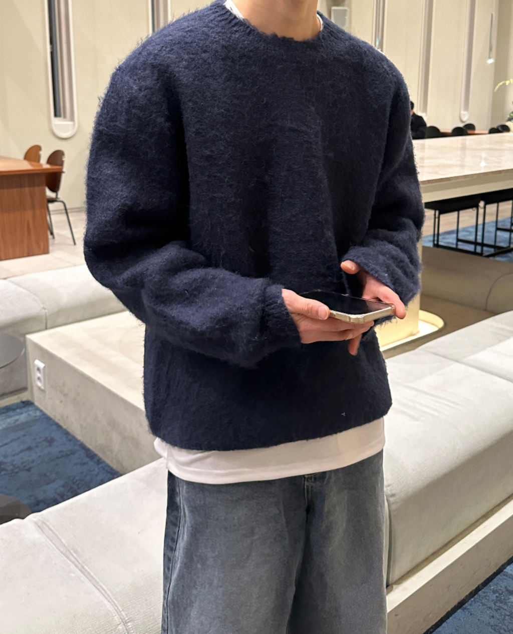 Men's Fashion Warm Knitted Streetwear Outdoor Sweater