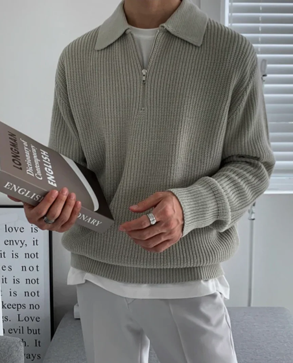Men's Outdoor Layered Polo Quarter Zip – Easy to Pair