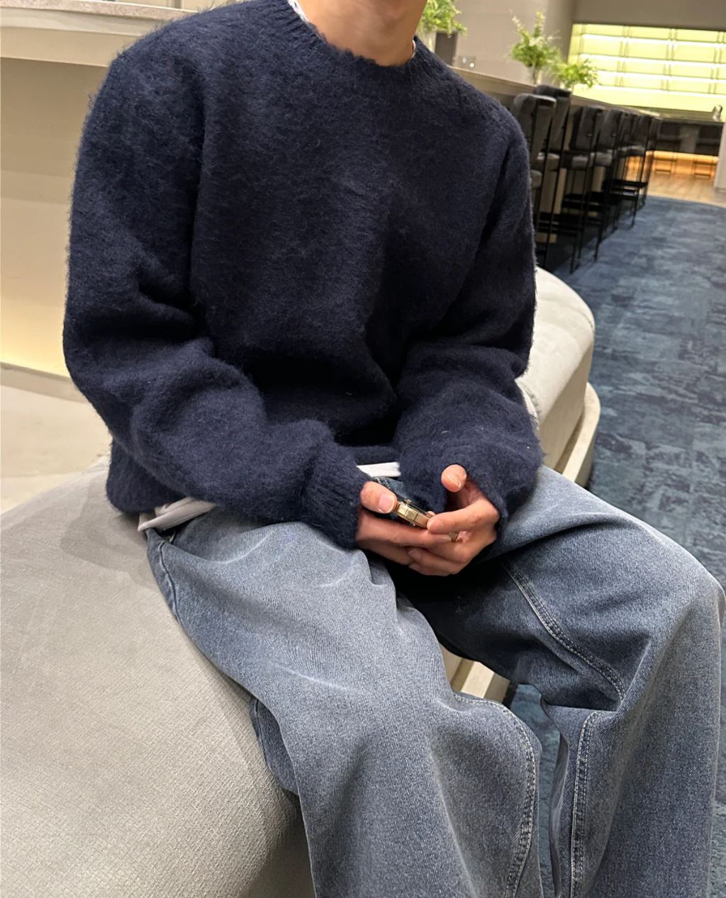 Men's Fashion Warm Knitted Streetwear Outdoor Sweater