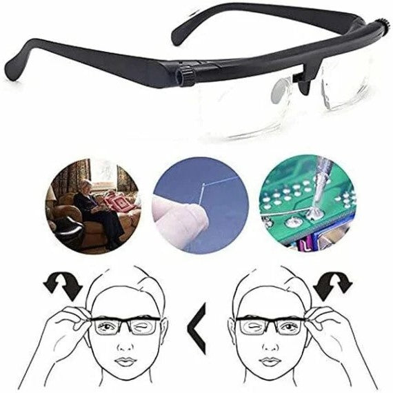Adjustable Vision Glasses Dial-Focus Eyewear for Near & Distance Use - Image 2