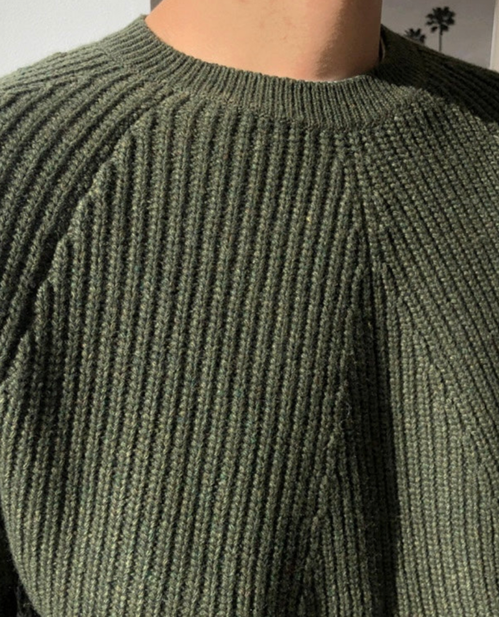 Men's Casual Plain Color Sleek Warm Sweater