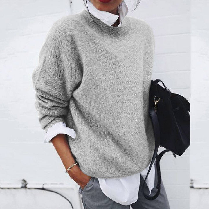 Women's Classic Round Neck Warm Sweater