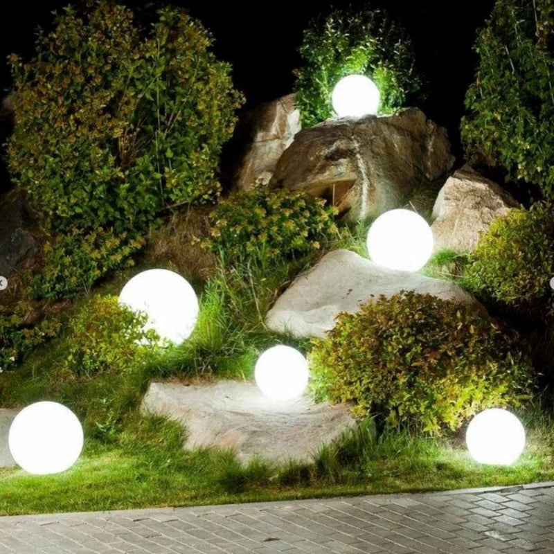 Outdoor Sphere Light Solar Color Changing Garden Orb Remote Control - Image 14