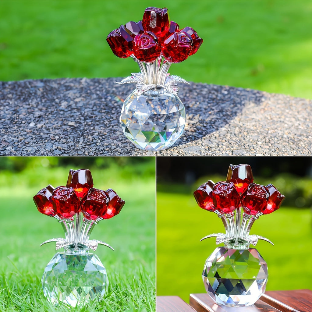 Skorter | Eternal Crystal Artificial Rose Bouquet – Everlasting Romantic Gift for Valentine’s Day, Anniversaries, Christmas, Mother's or Father's Day - Image 3