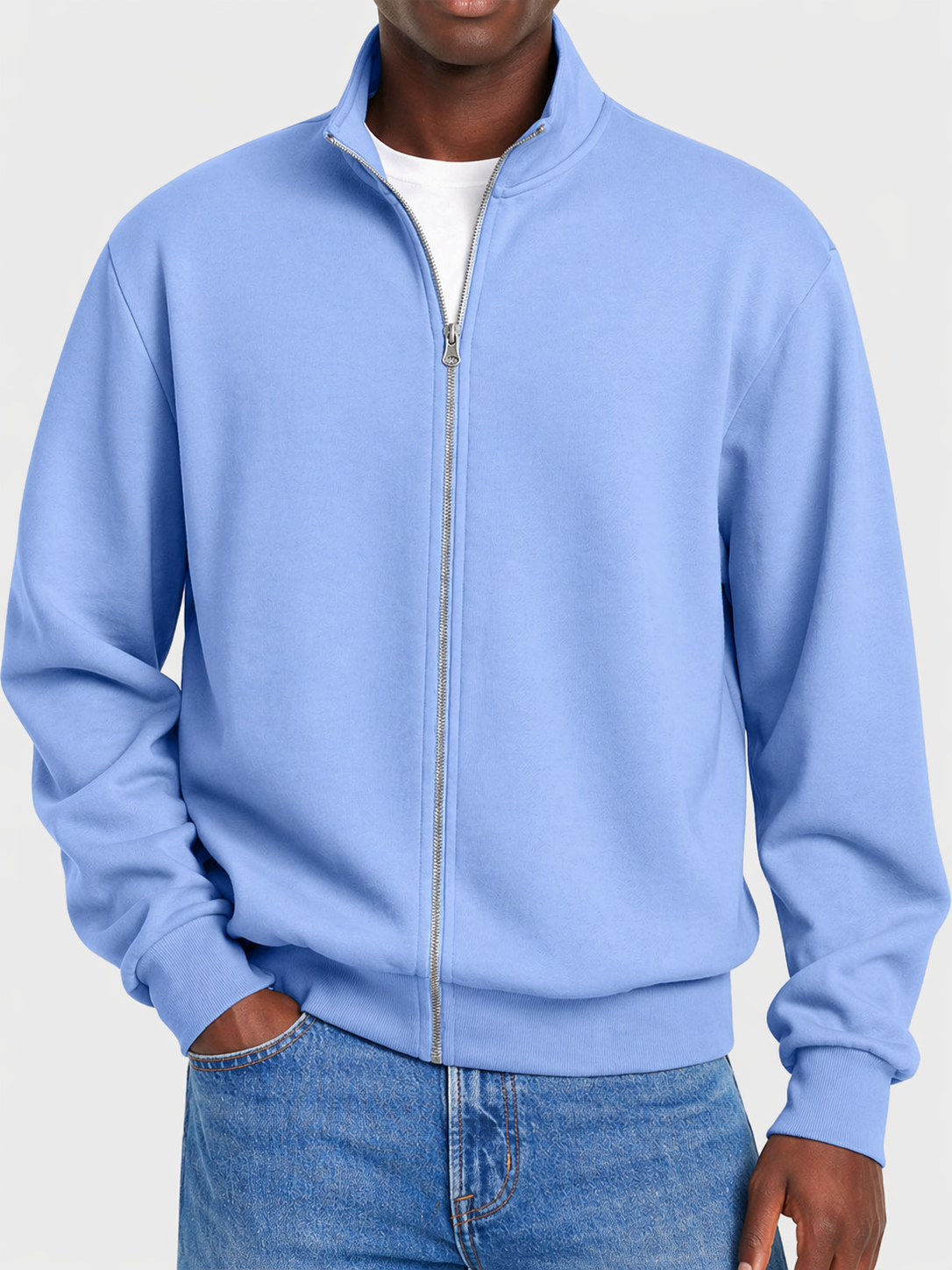 Mens Cardigan Sweater Full Zip - Image 2