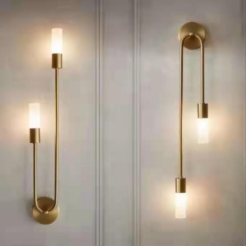 Mezara - Modern Gold LED Wall Sconce Set of 2 - Image 2