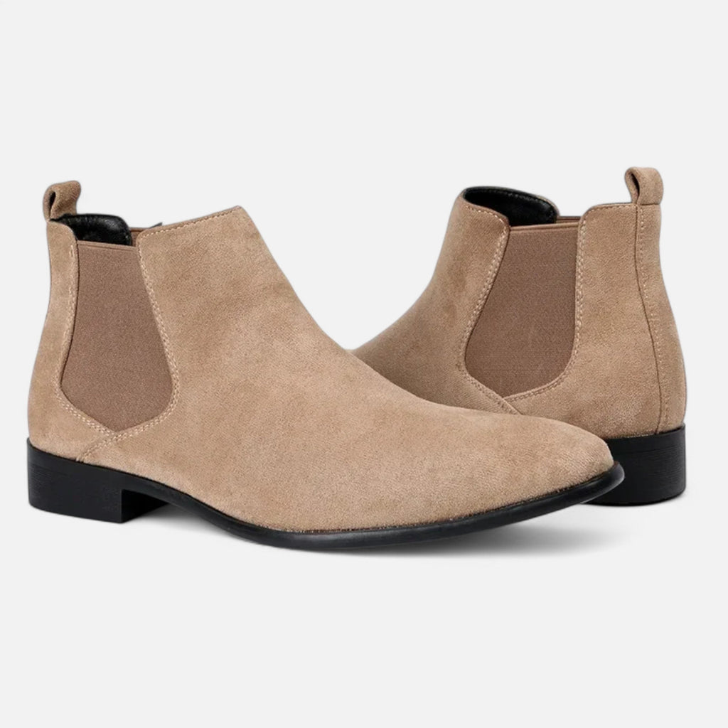 Men’s Timeless Sleek Square-Toe Fashion Chelsea Boots