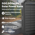 Solar Power Bank Dual USB Charging - Image 2