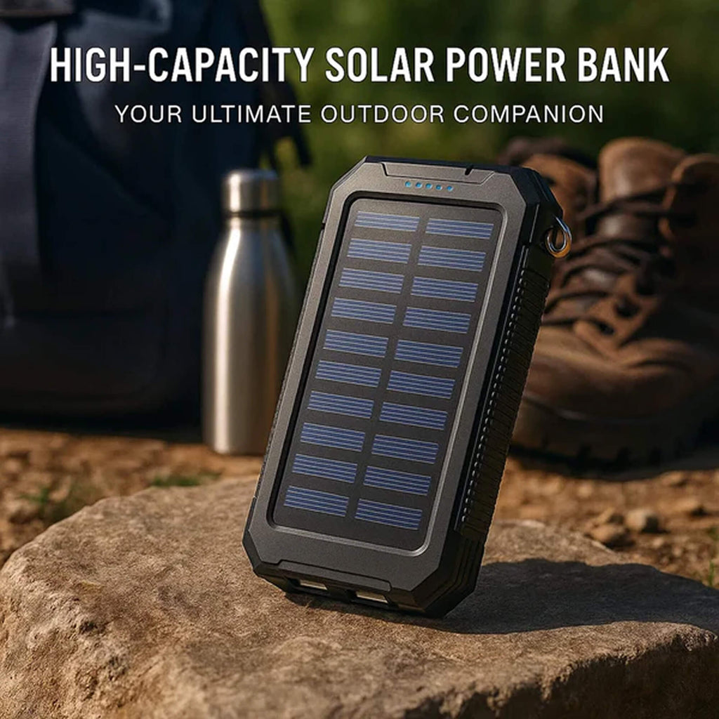 Solar Power Bank Dual USB Charging - Image 9