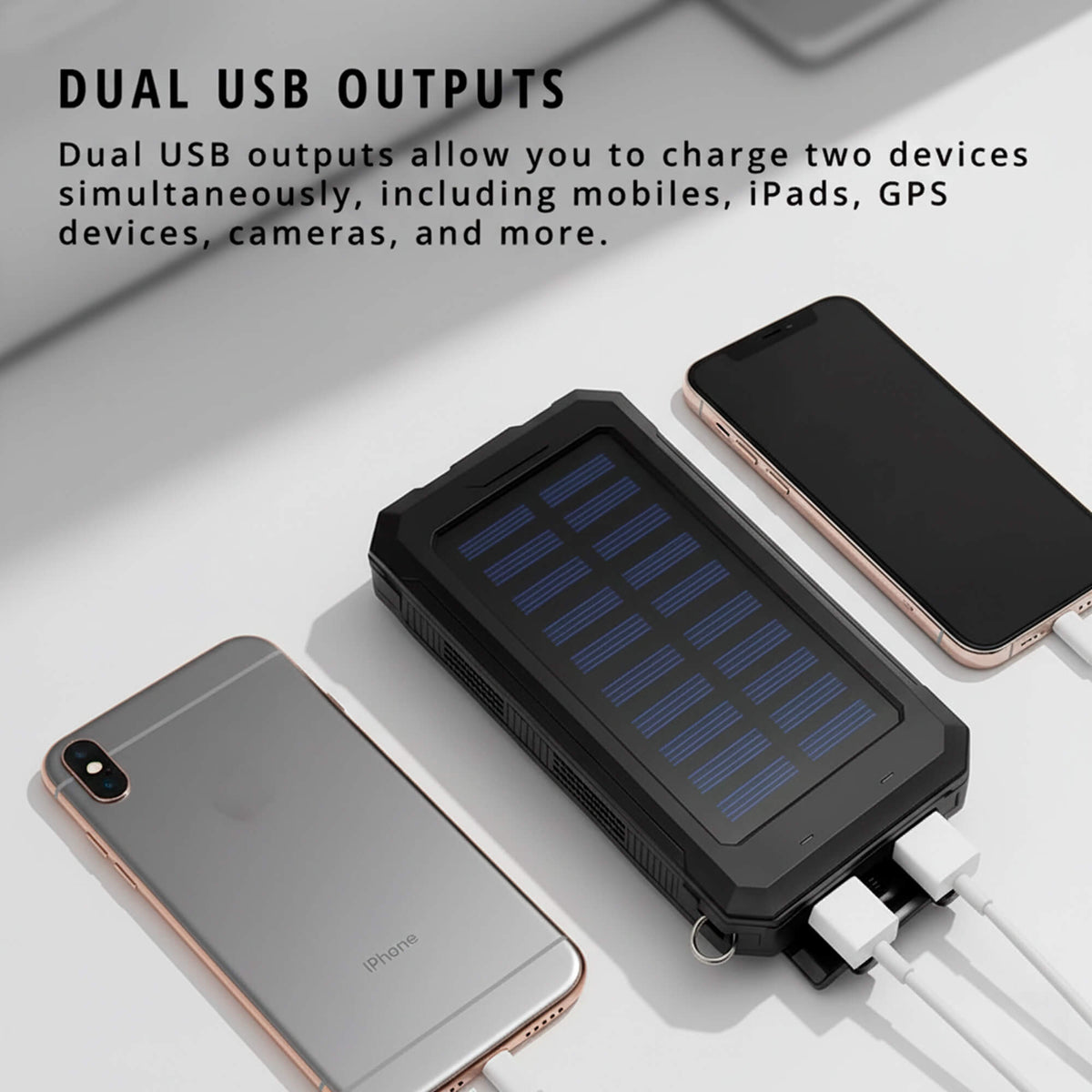 Solar Power Bank Dual USB Charging - Image 10