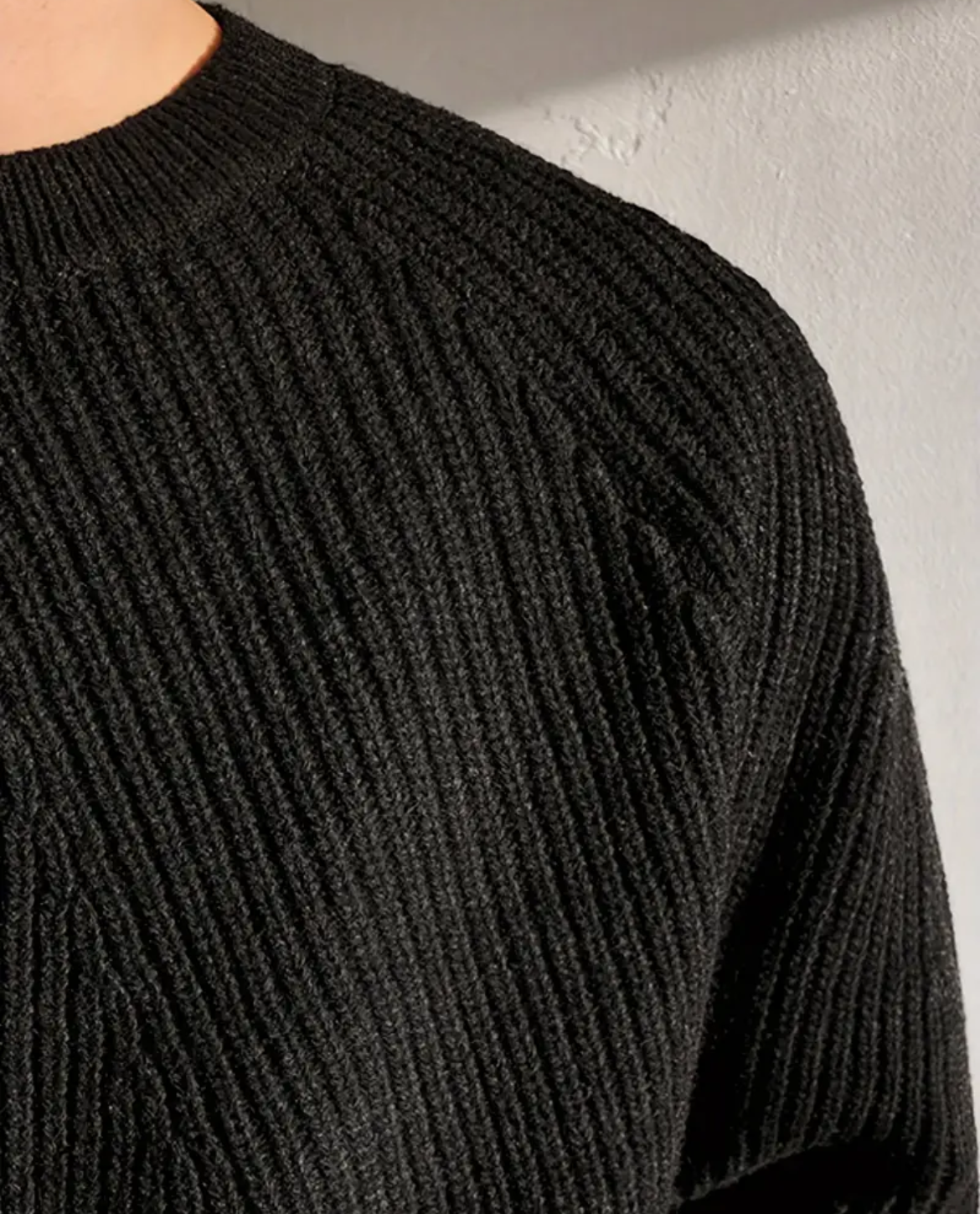 Men's Casual Plain Color Sleek Warm Sweater