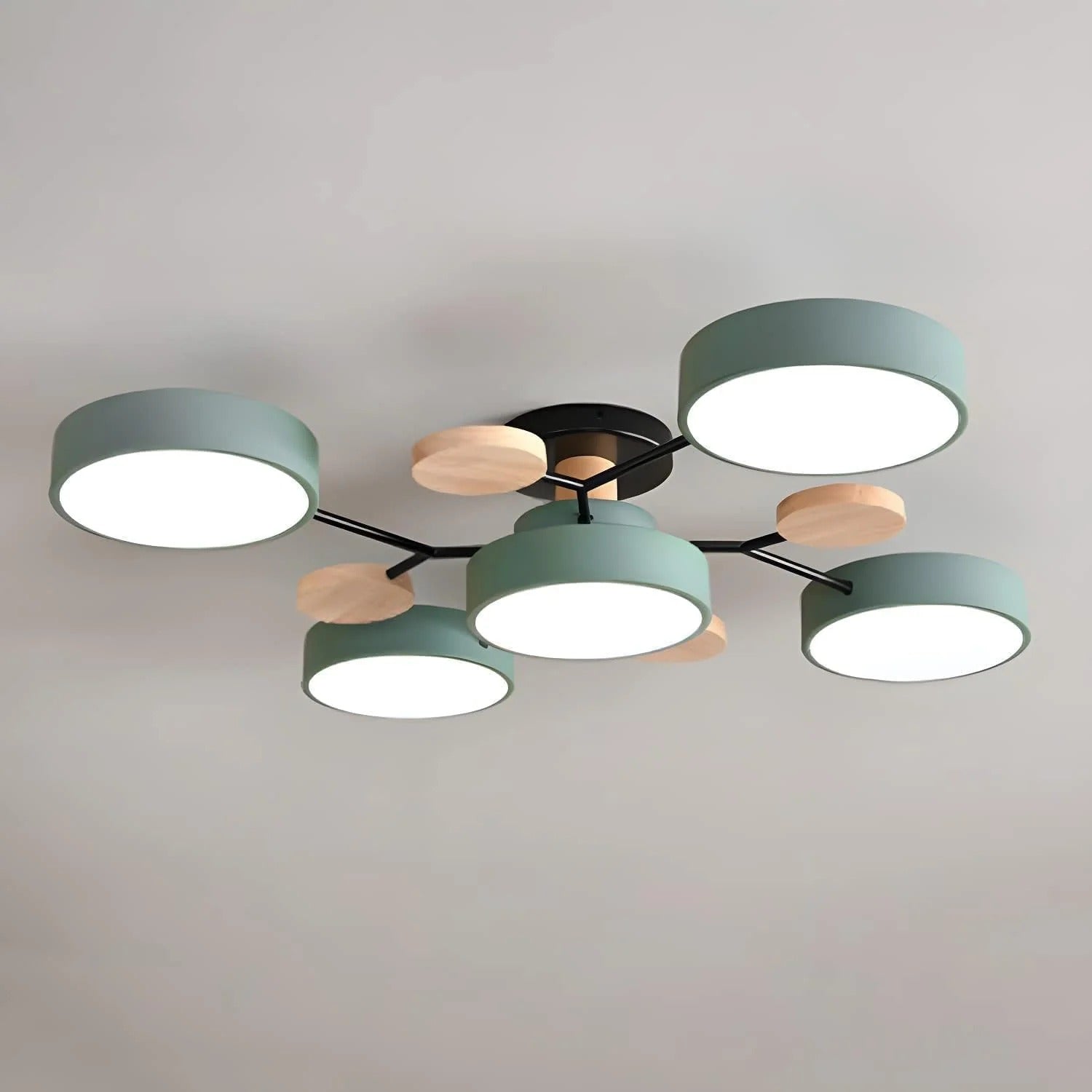 Geometric Circular LED Ceiling Lamp for Modern Interior