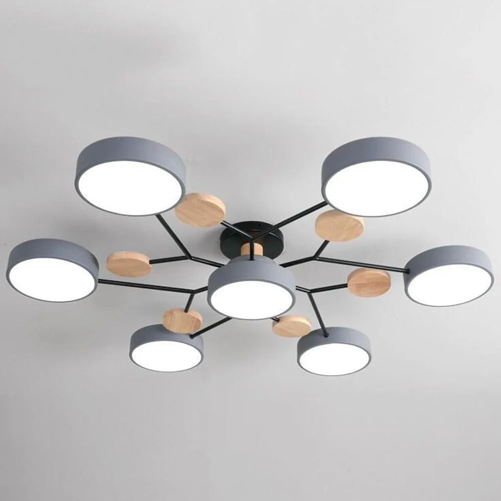 Geometric Circular LED Ceiling Lamp for Modern Interior