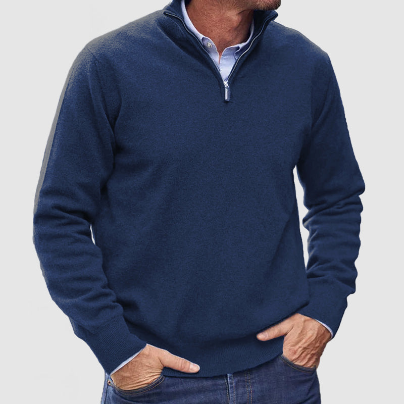 Men’s Versatile Zip Up Fashion Sweater