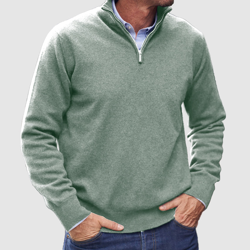 Men’s Versatile Zip Up Fashion Sweater