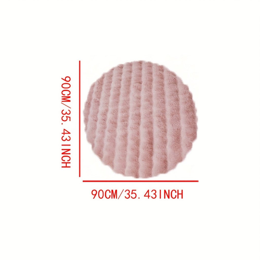 Round Fluffy Rug Plush Shaggy Circle Bedroom Carpet - Image 8
